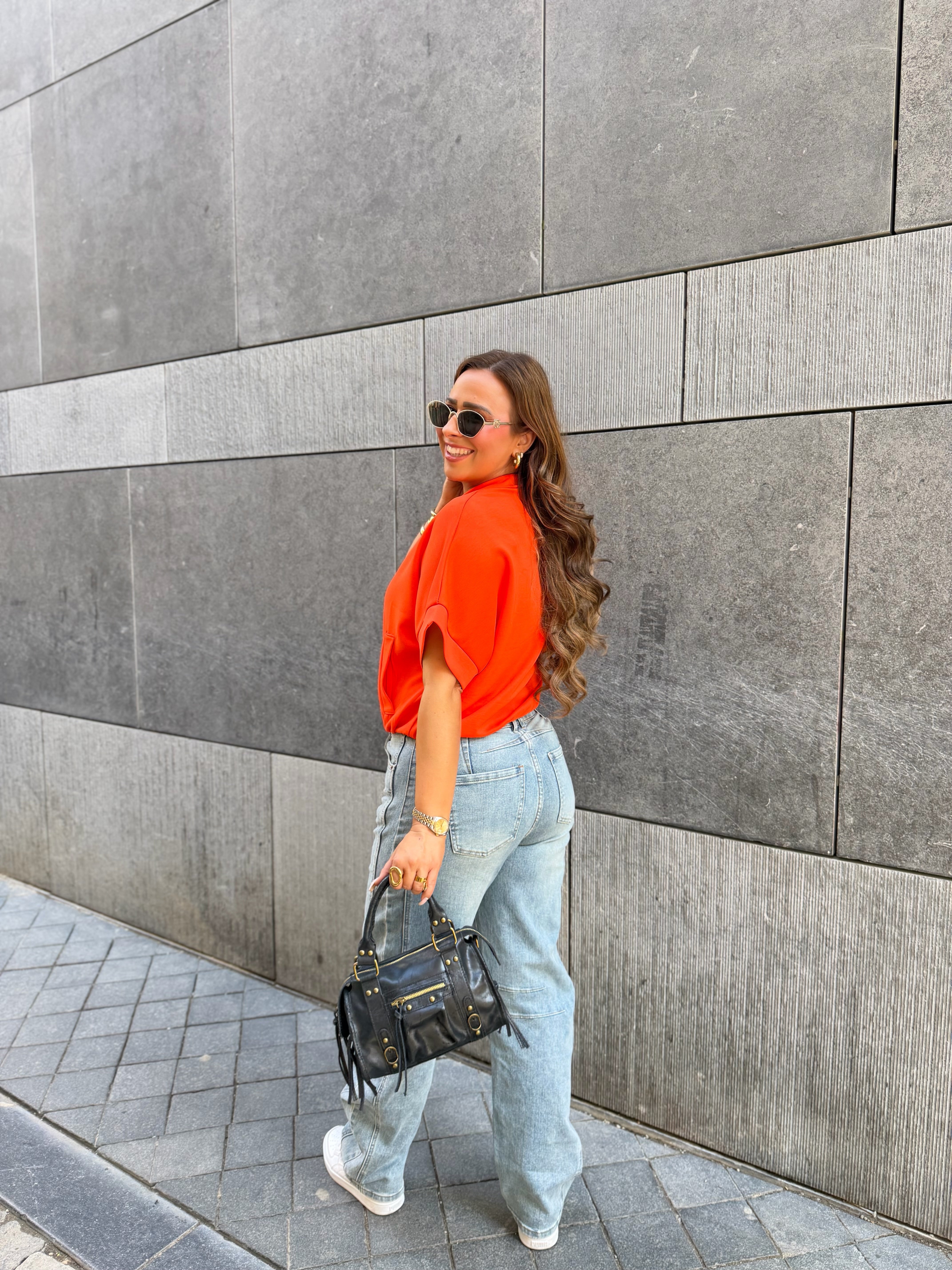 Casual Zipper Orange