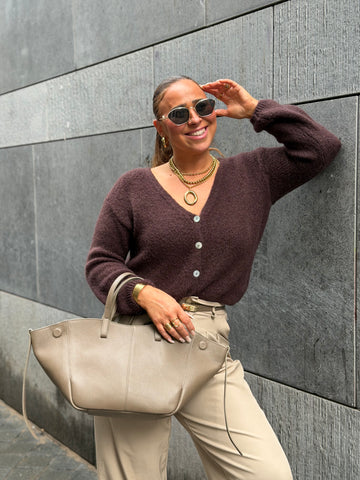 Love The Vibes Cardigan Brown