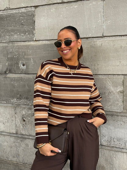 Camel Stripe Long