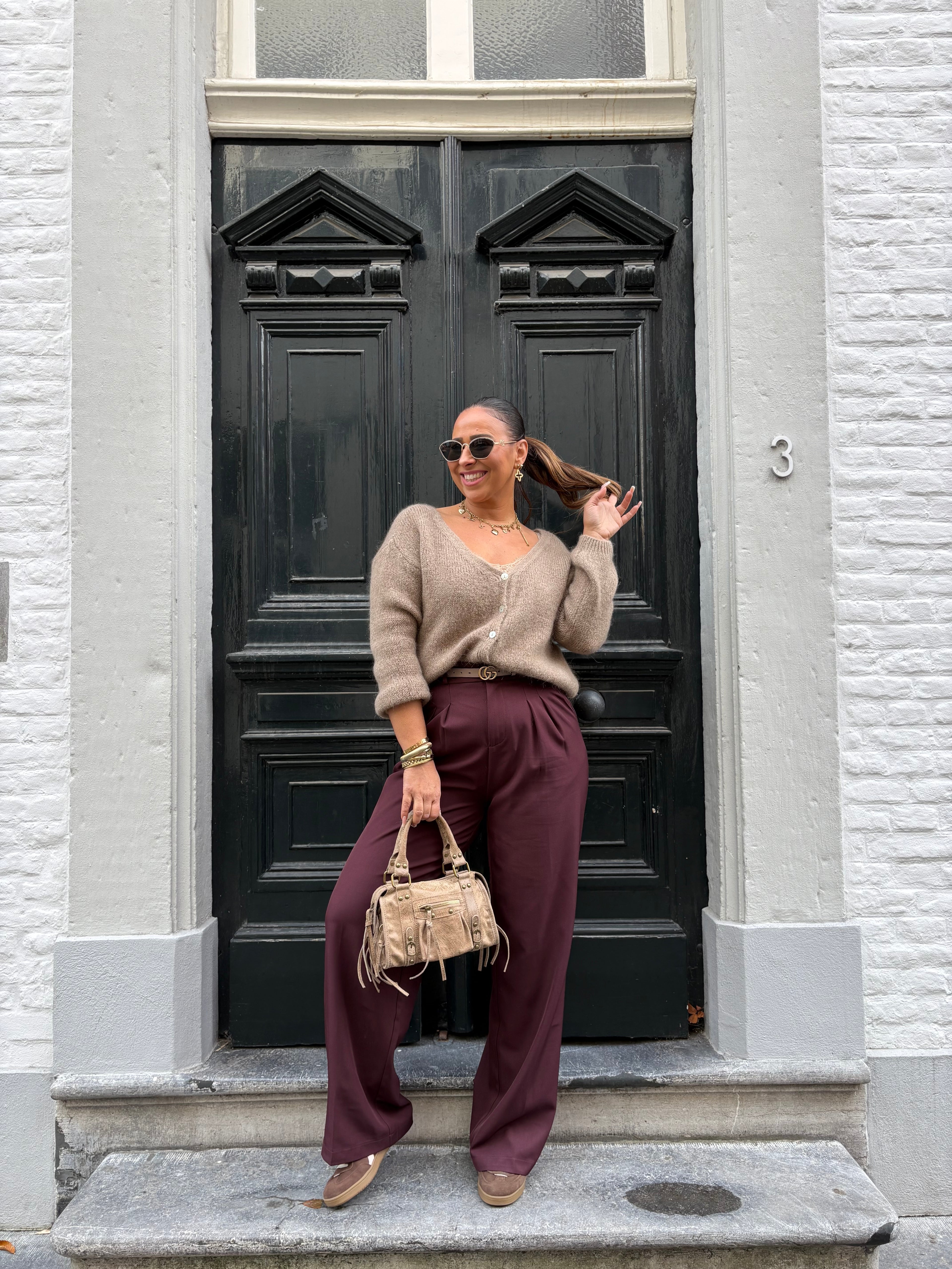 Love The Vibes Cardigan Light Brown