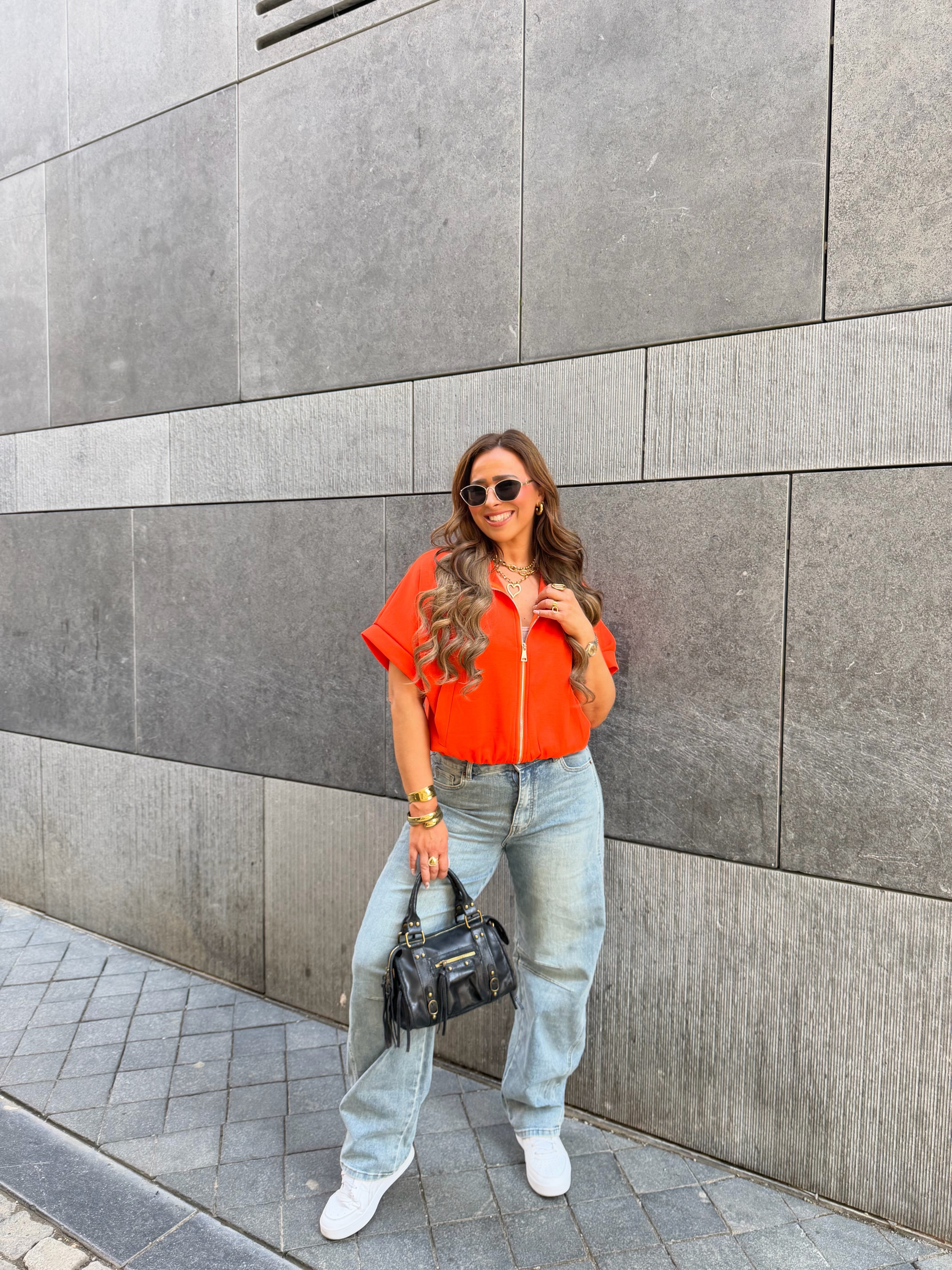 Casual Zipper Orange