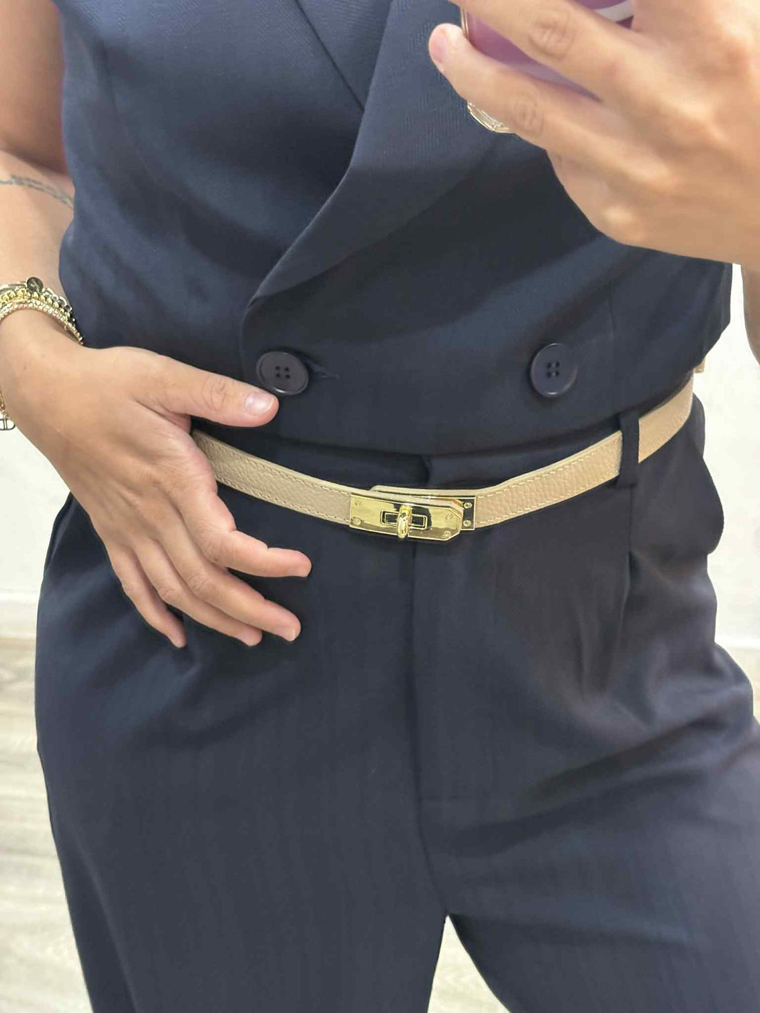 Love Story Belt Taupe