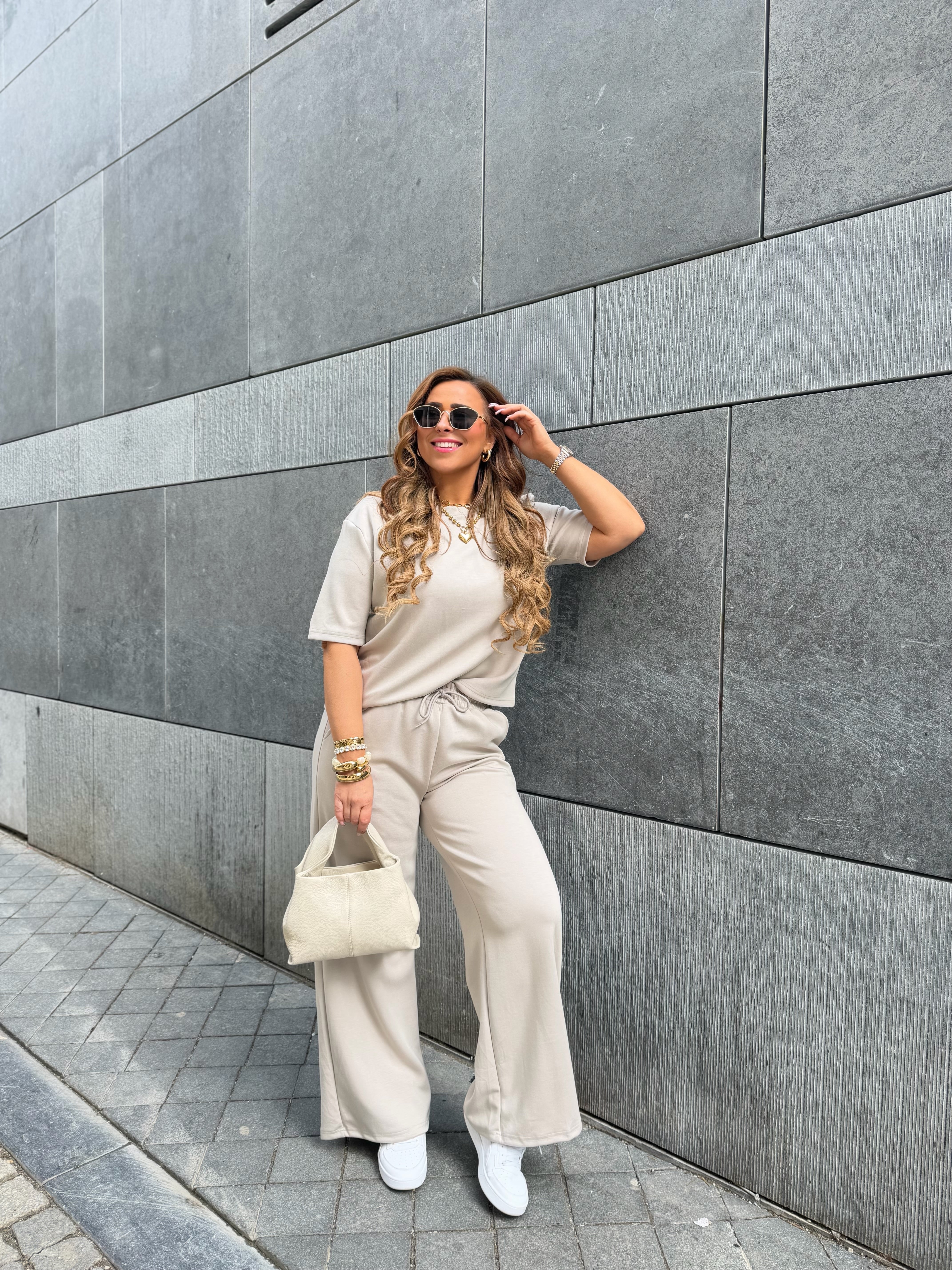 Comfy Girl Set Beige