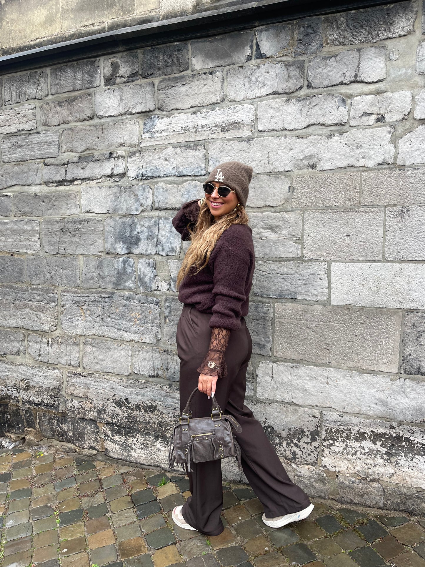 Love The Vibes Cardigan Brown - MyBajka