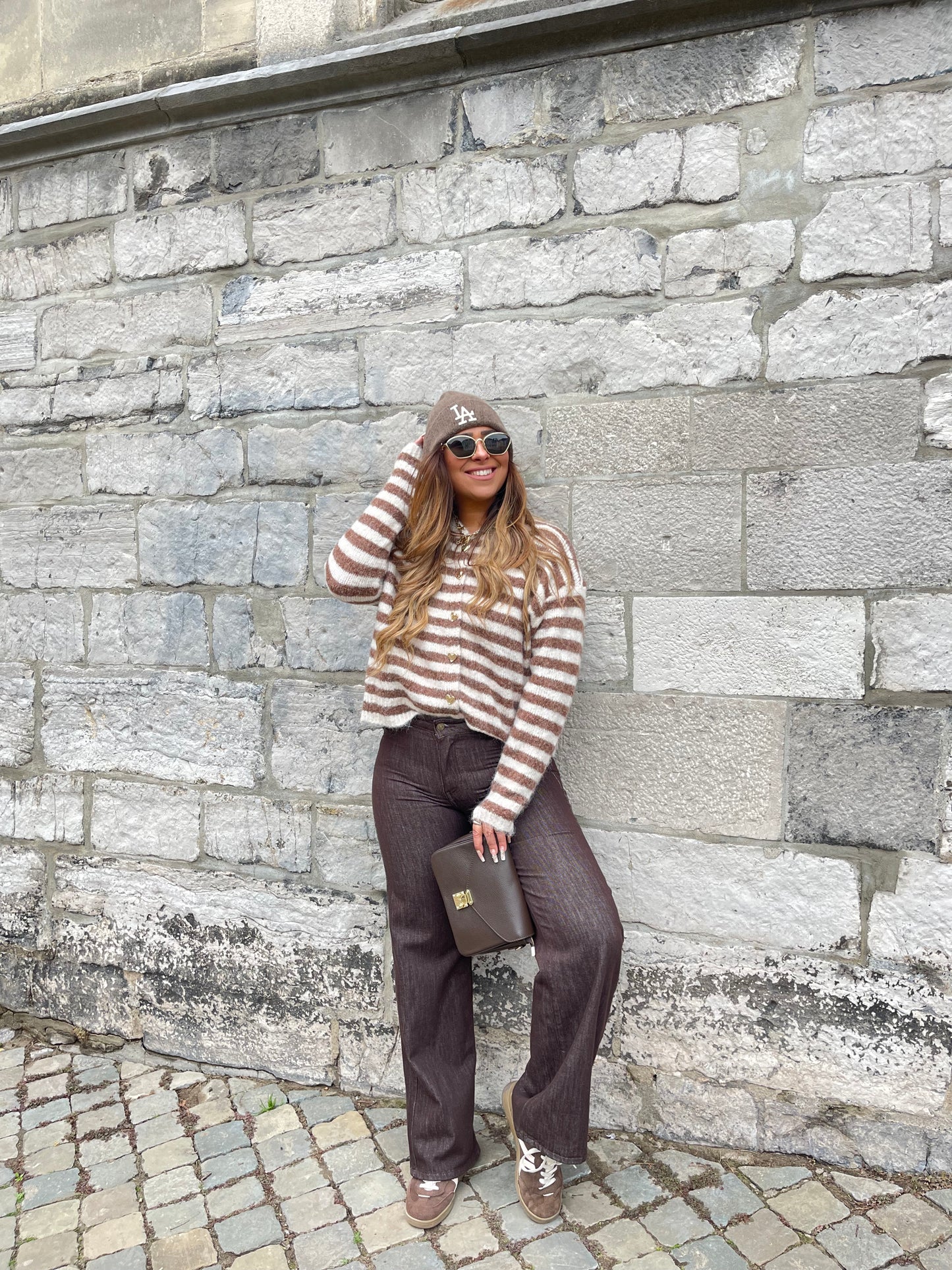 My Heart Stripe Beige - MyBajka