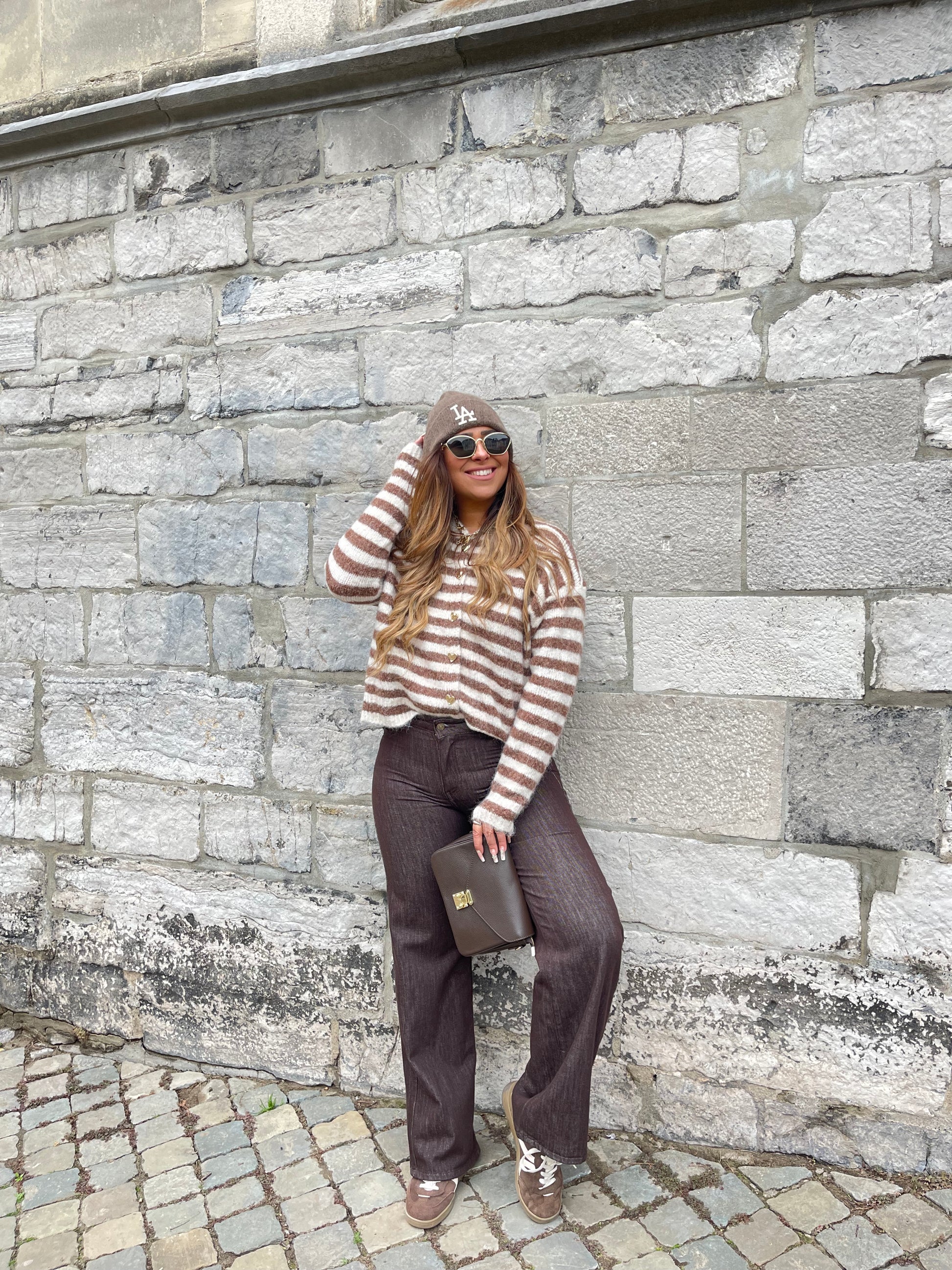 My Heart Stripe Beige - MyBajka