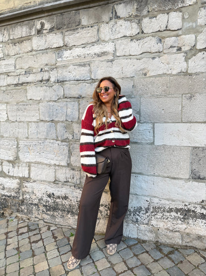 She Is All Around Wine Red