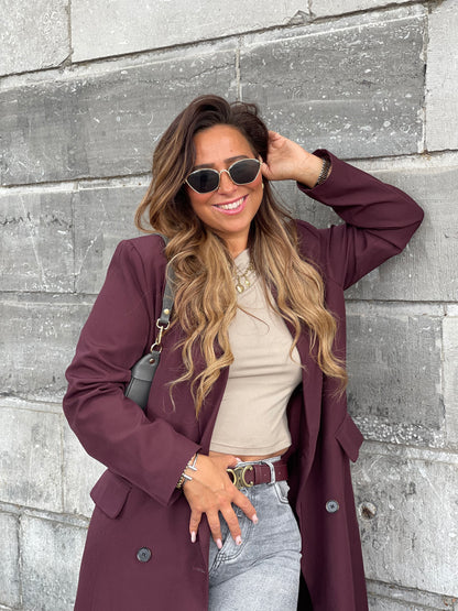 Love Story Coat Burgundy