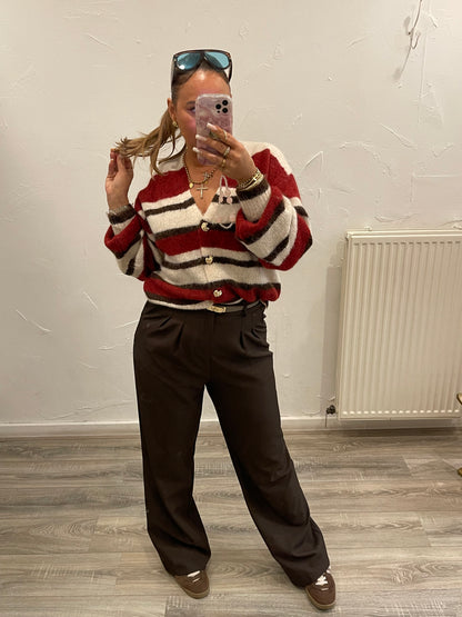 She Is All Around Wine Red