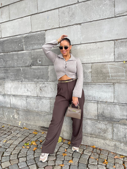 My Precious Fall Taupe Top