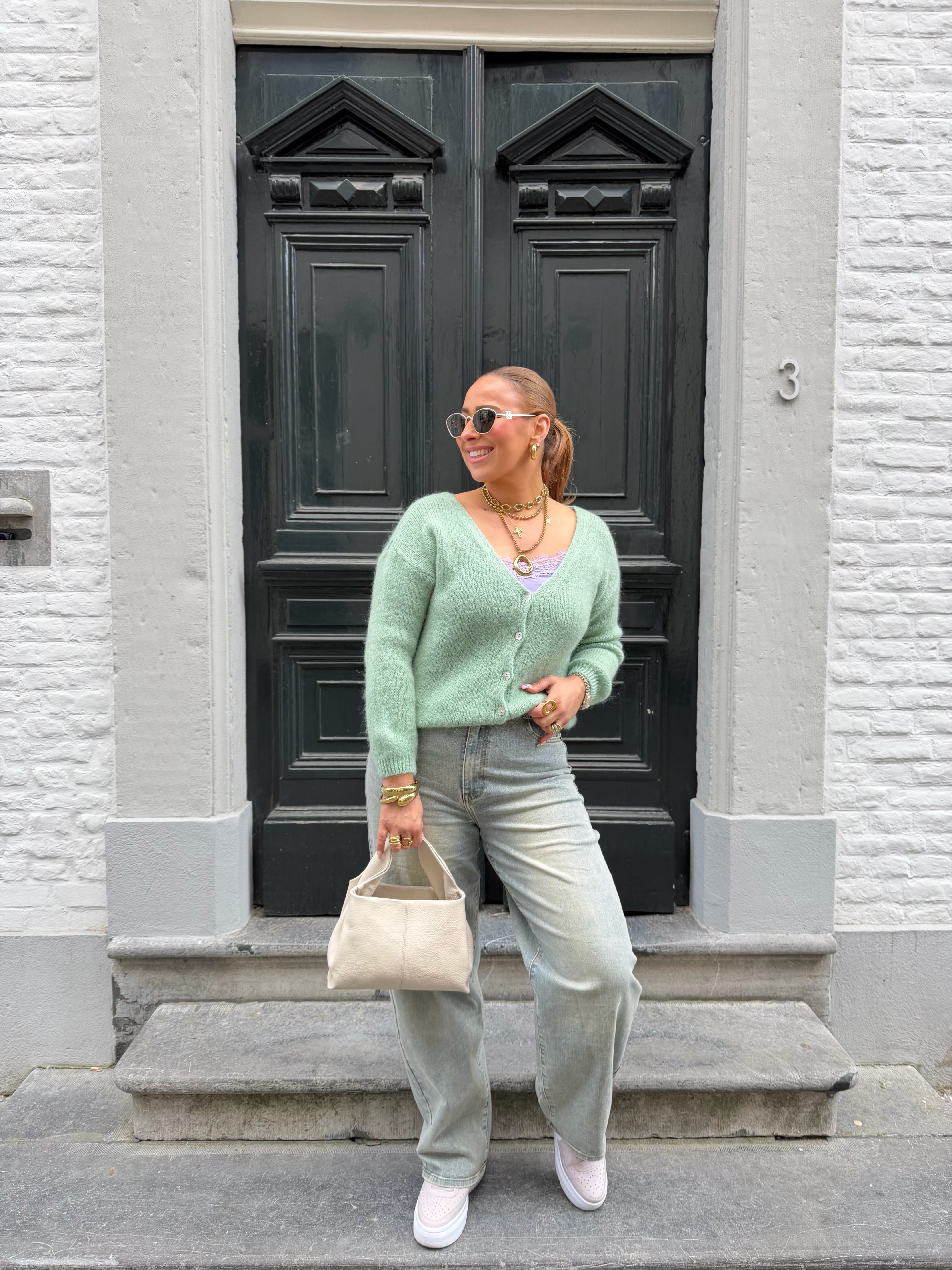 Love The Vibes Cardigan Mint