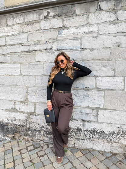 Basic Top High Neck Black