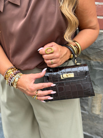 Love Story Croco Brown