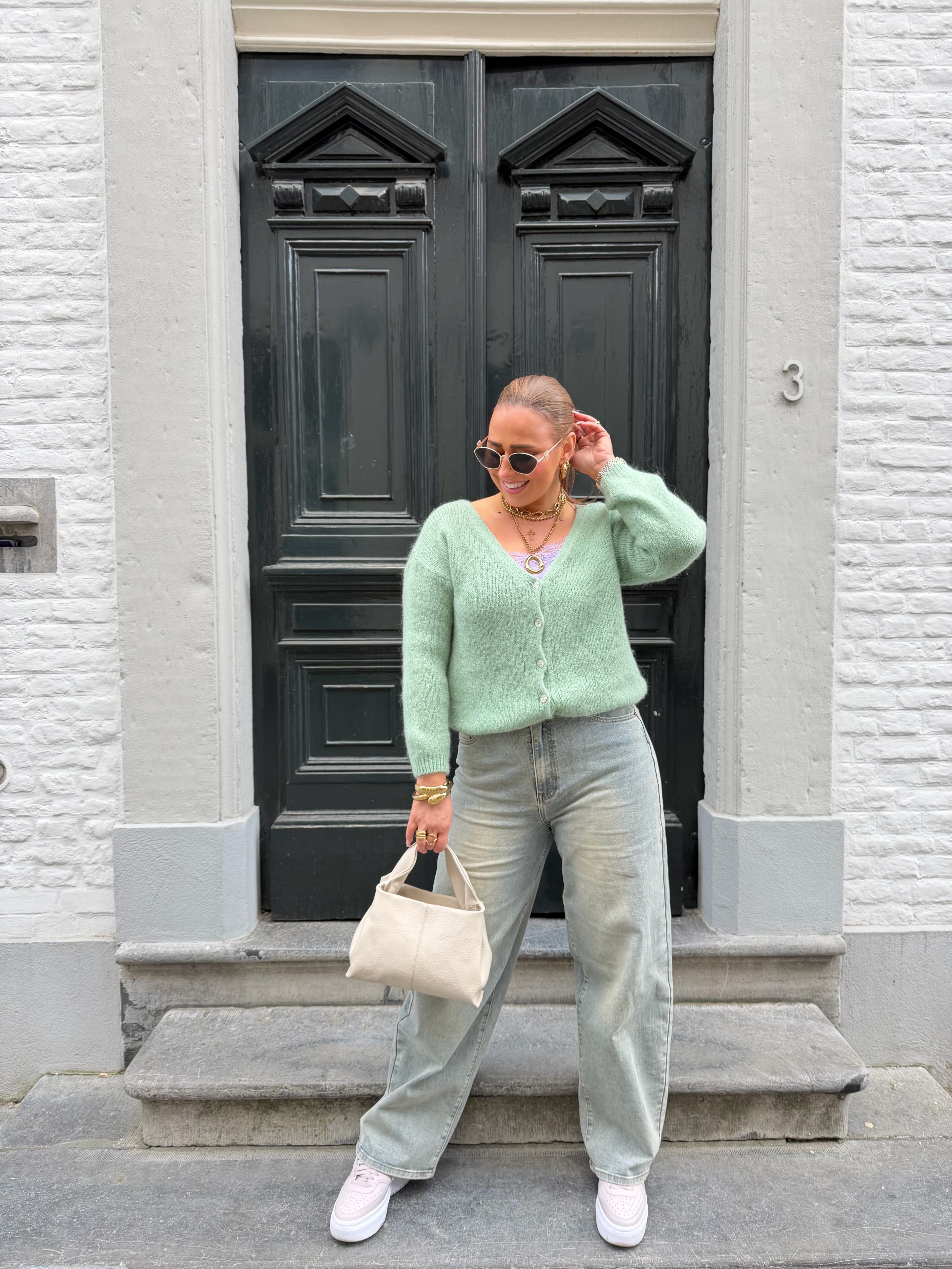 Love The Vibes Cardigan Mint