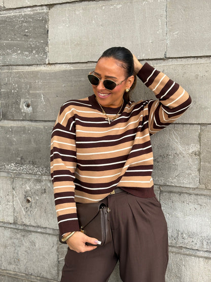 Camel Stripe Long