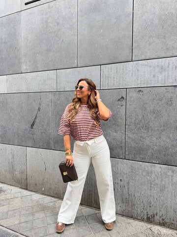 Folded Jeans White
