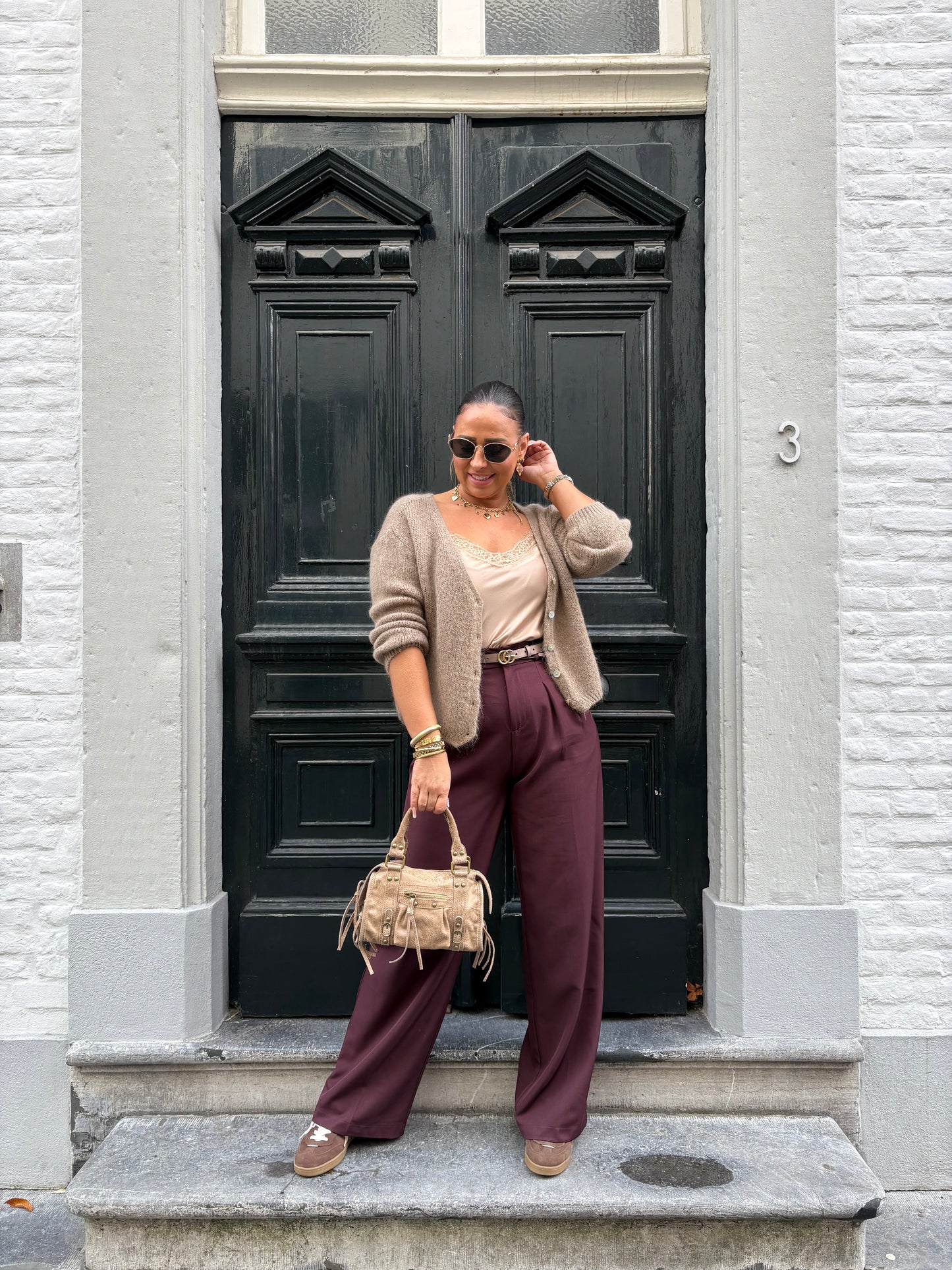 Love The Vibes Cardigan Light Brown