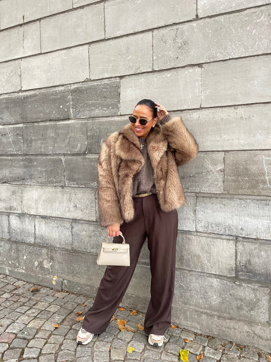 Magical Faux Fur Brown/Taupe