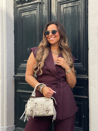 Love Story Gilletje Blazer/Dress Burgundy