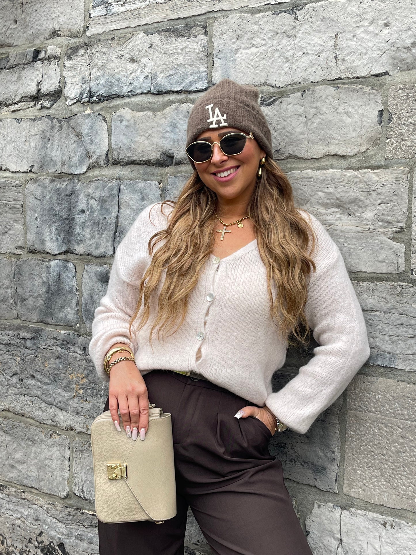 Love The Vibes Cardigan Pearl - MyBajka