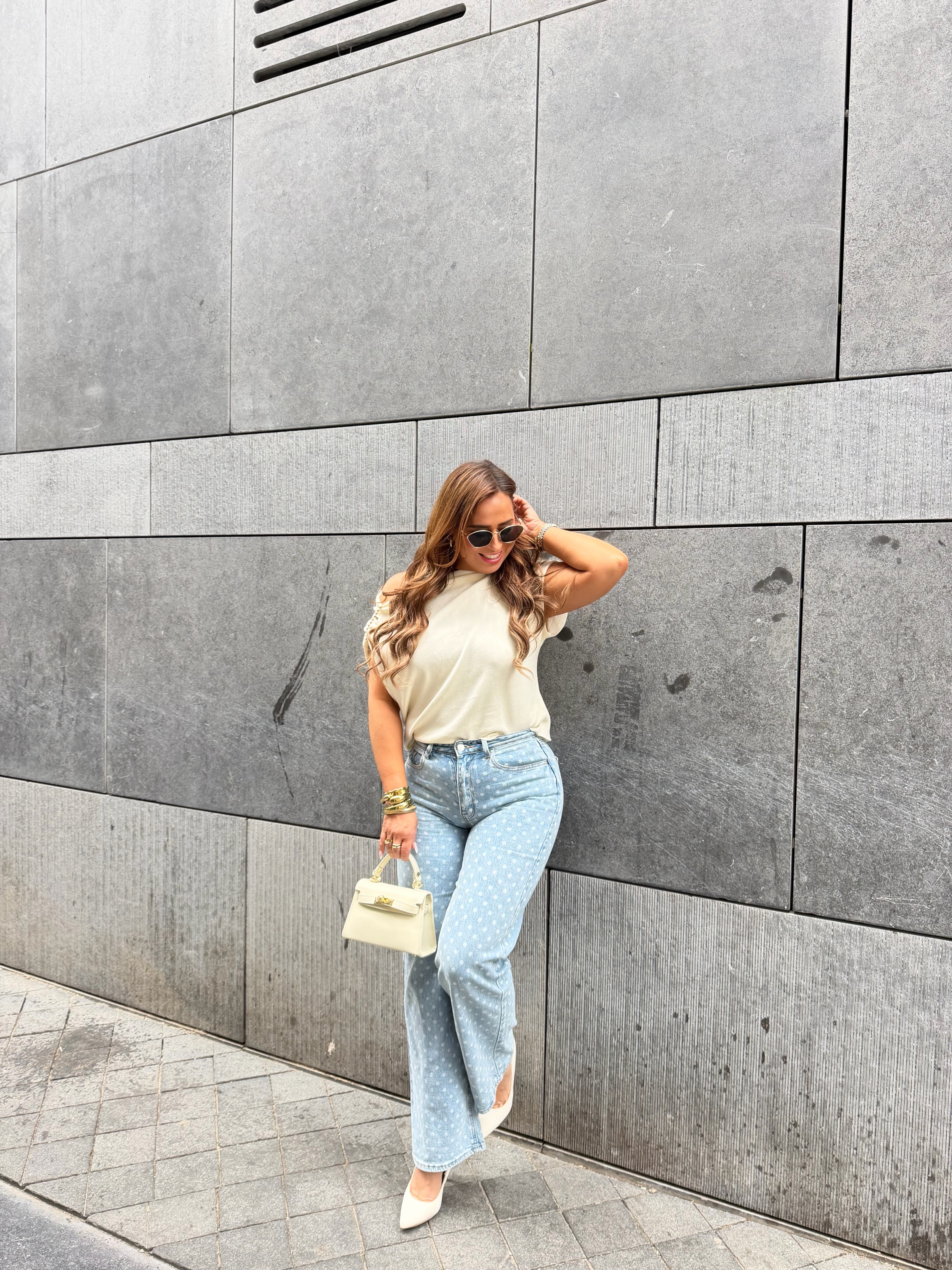 Dotted Blue Jeans