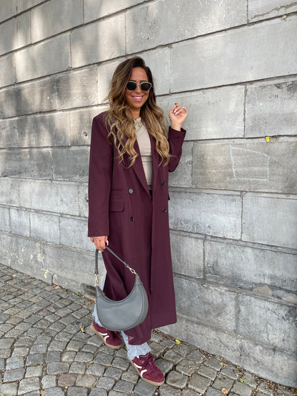Love Story Coat Burgundy