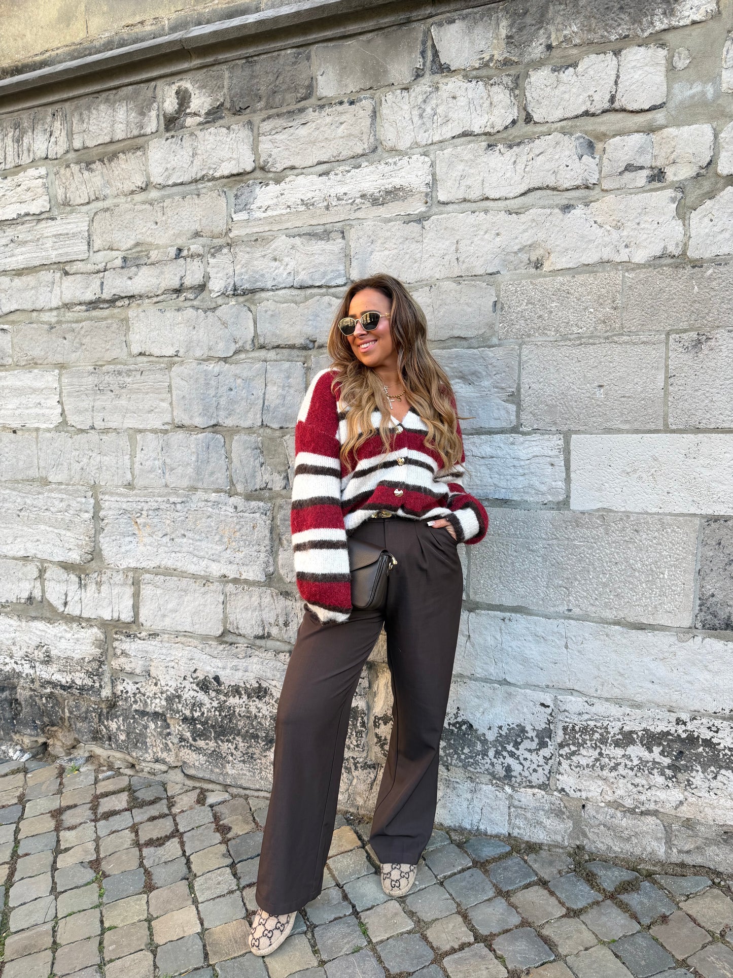 She Is All Around Wine Red