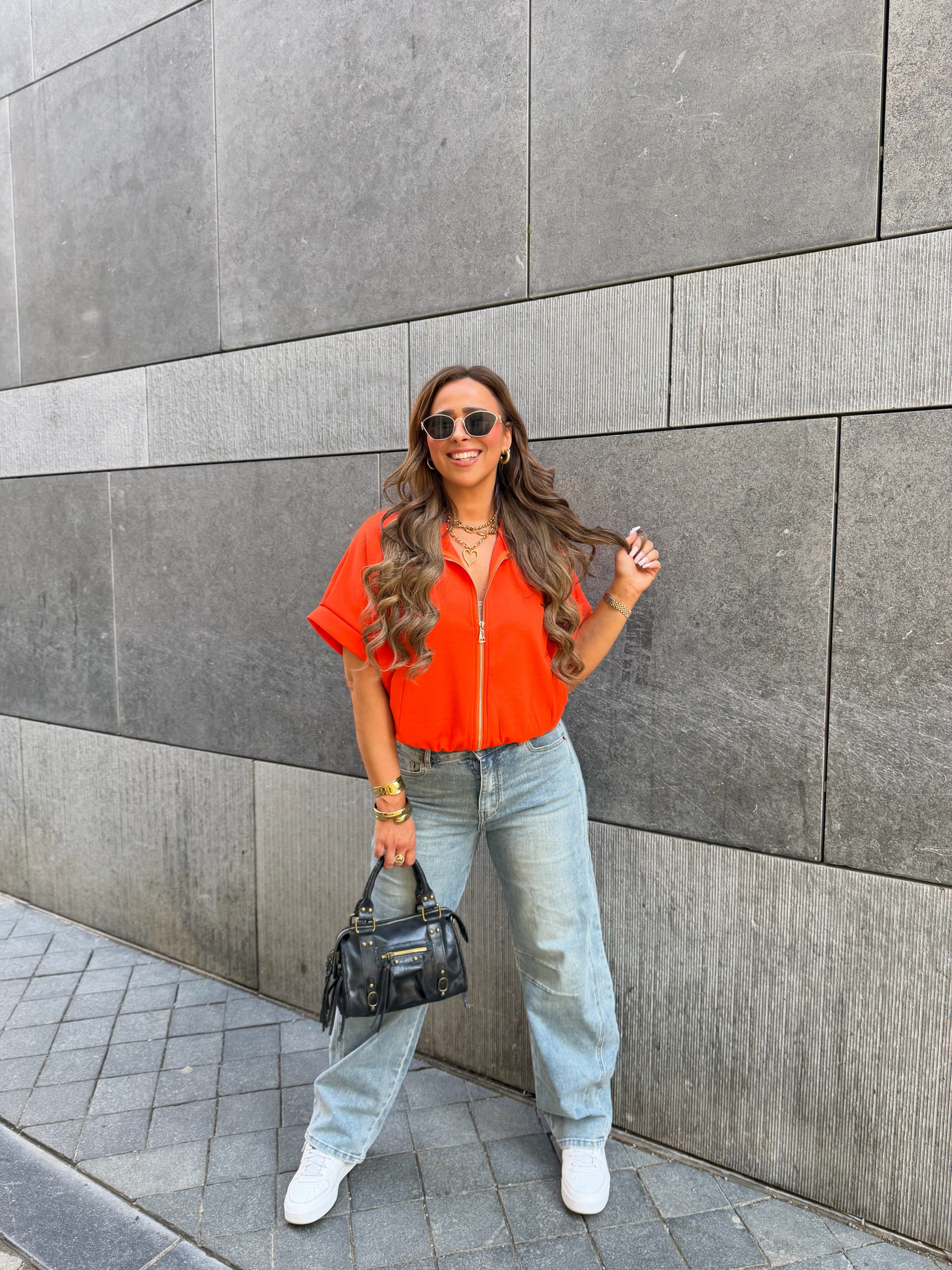 Casual Zipper Orange