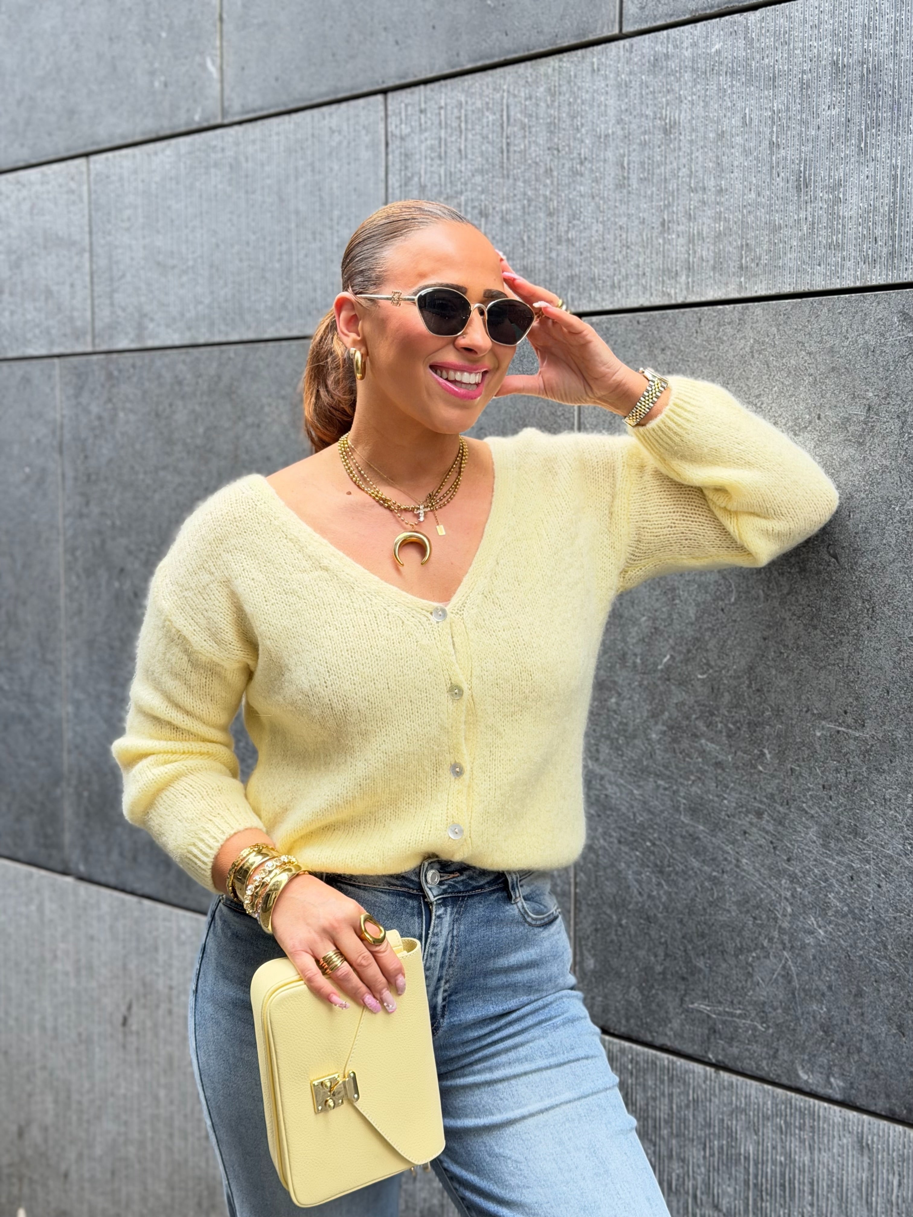 Love The Vibes Cardigan Butter Yellow