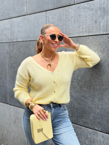 Love The Vibes Cardigan Butter Yellow