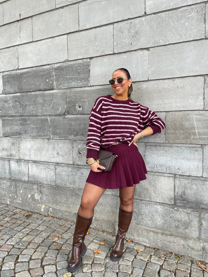 Cherrie Stripe Sweat