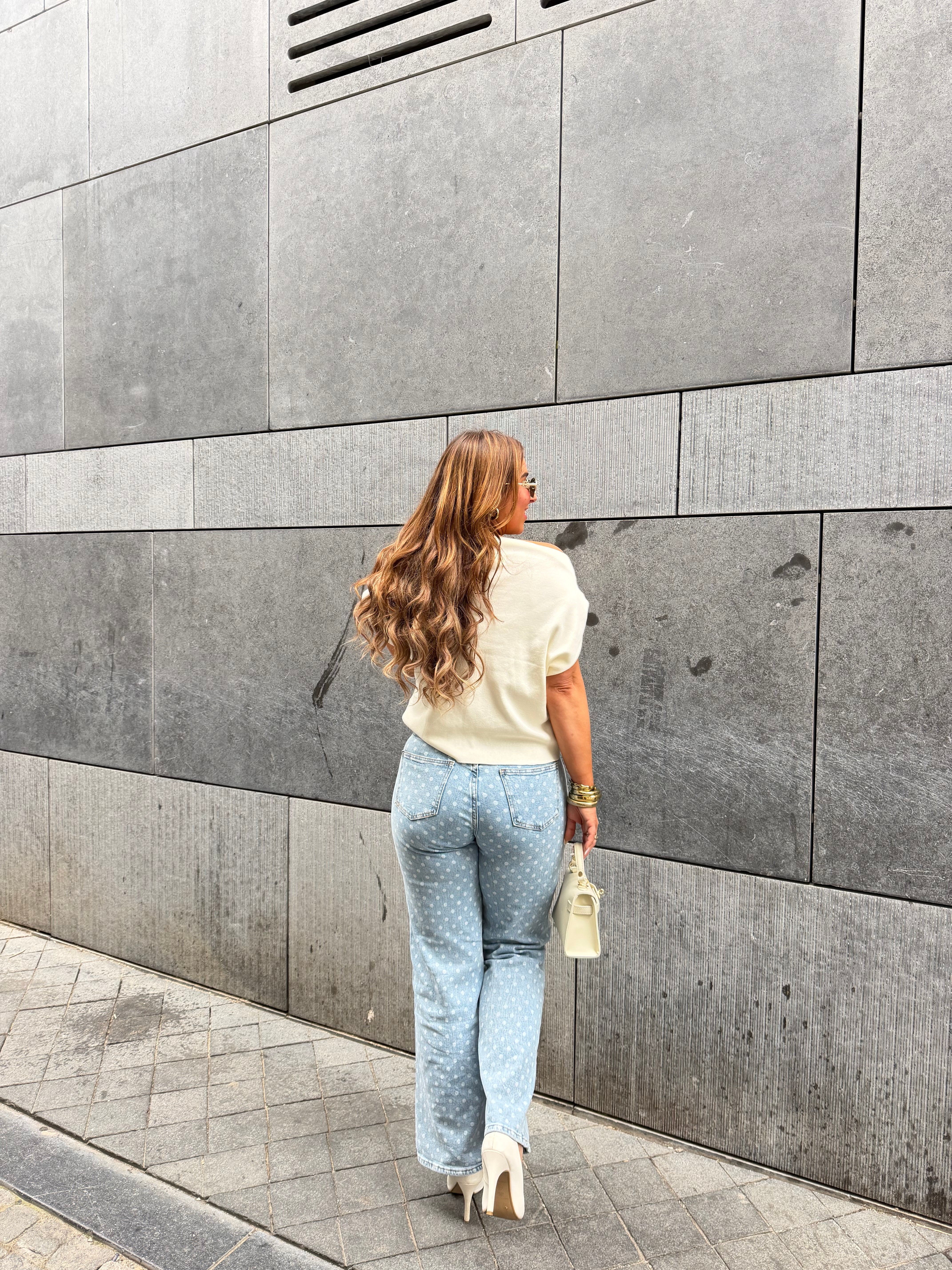 Dotted Blue Jeans