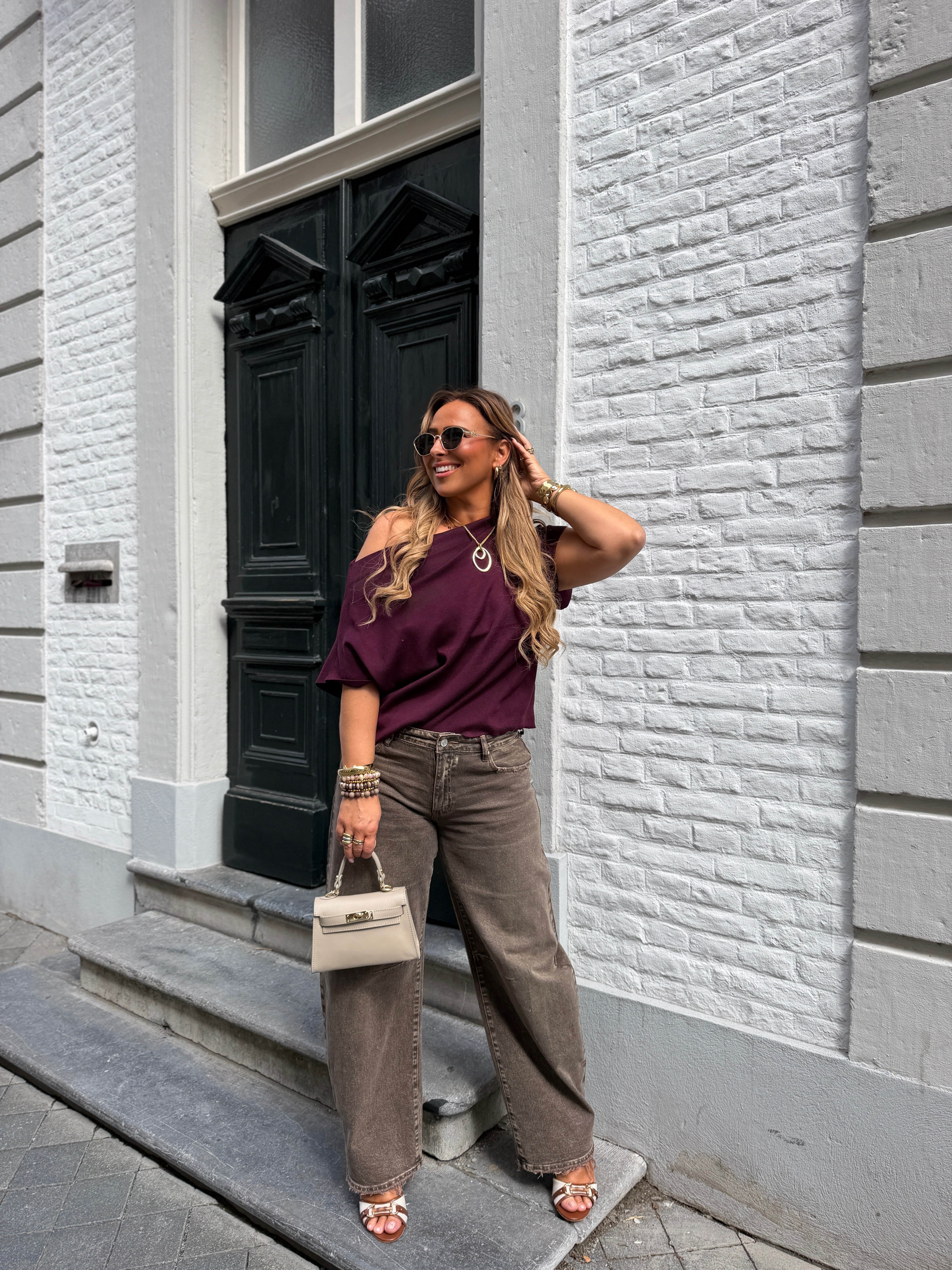 Sunset Vibes Top Burgundy