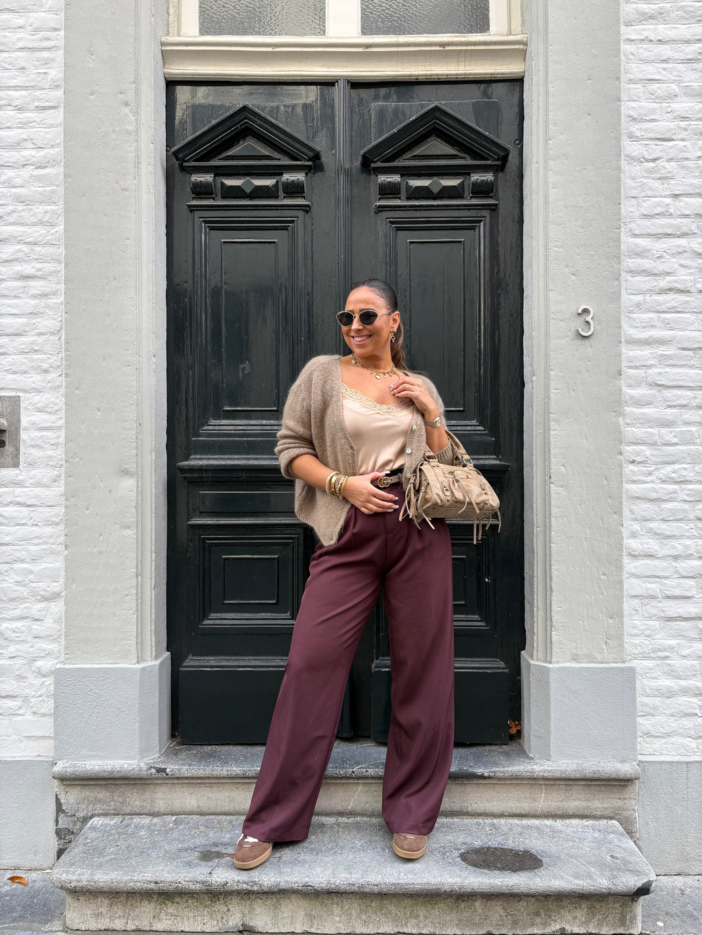 Love The Vibes Cardigan Light Brown