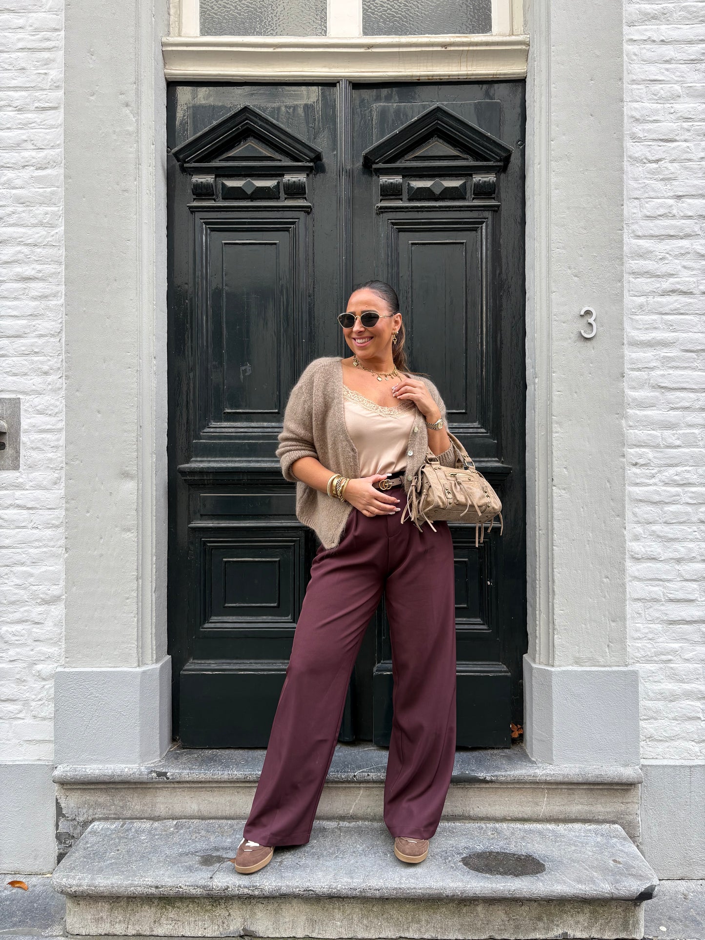 Love The Vibes Cardigan Light Brown