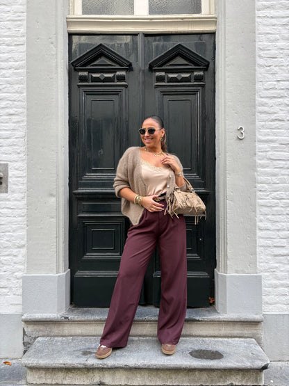 Love The Vibes Cardigan Light Brown