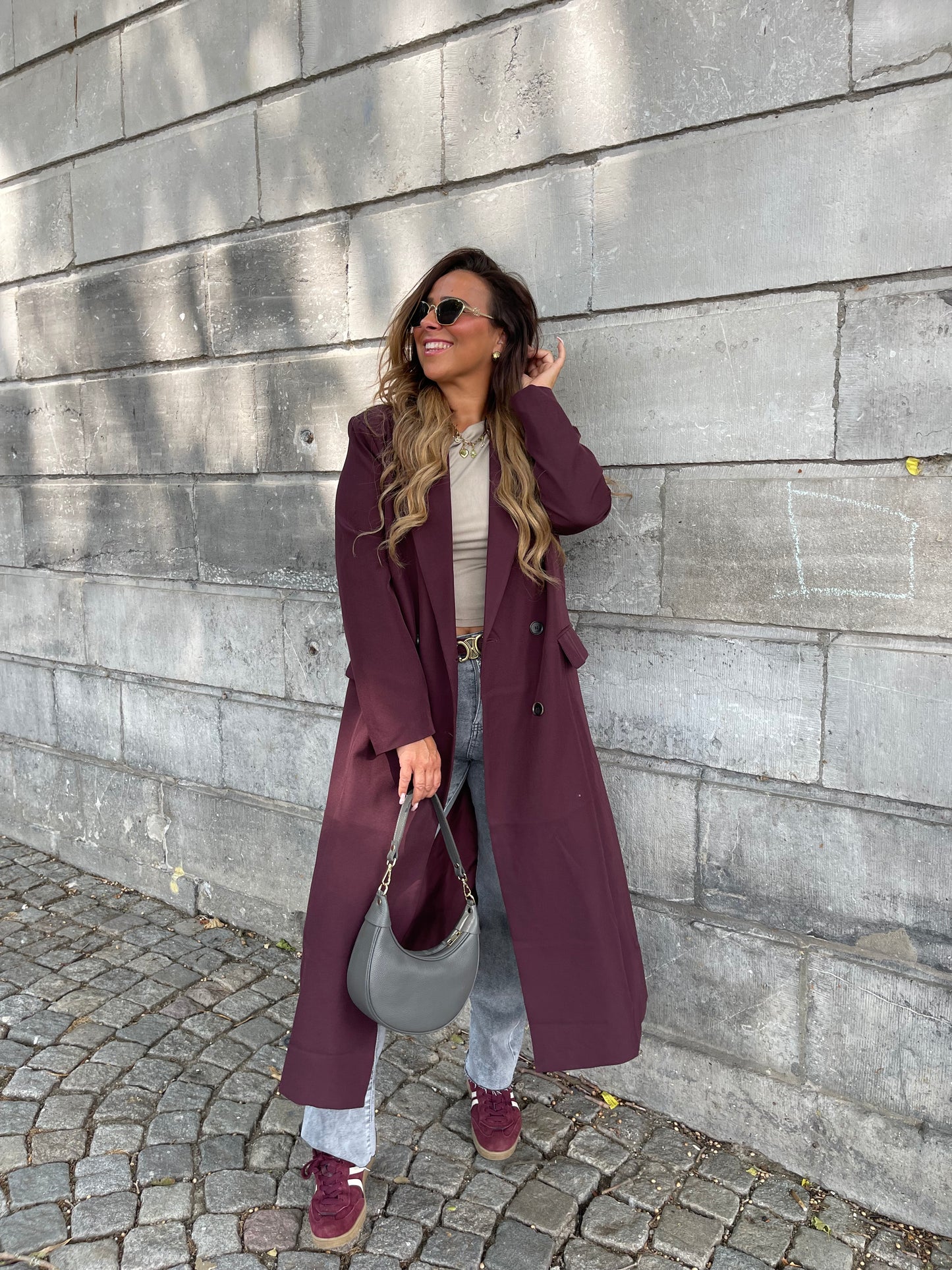 Love Story Coat Burgundy