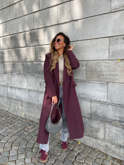 Love Story Coat Burgundy