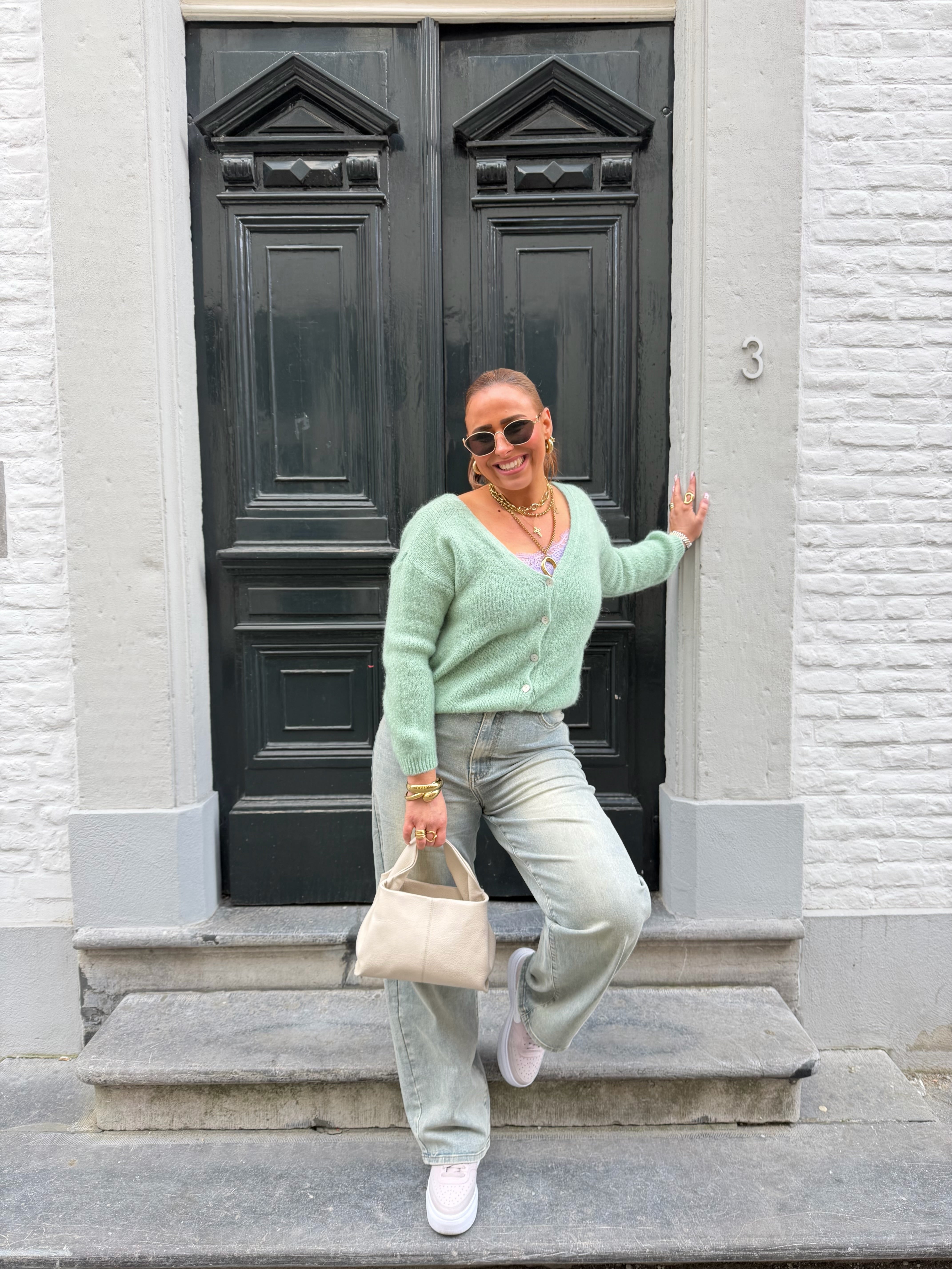 Love The Vibes Cardigan Mint