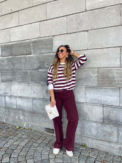 Burgundy Queen Jeans