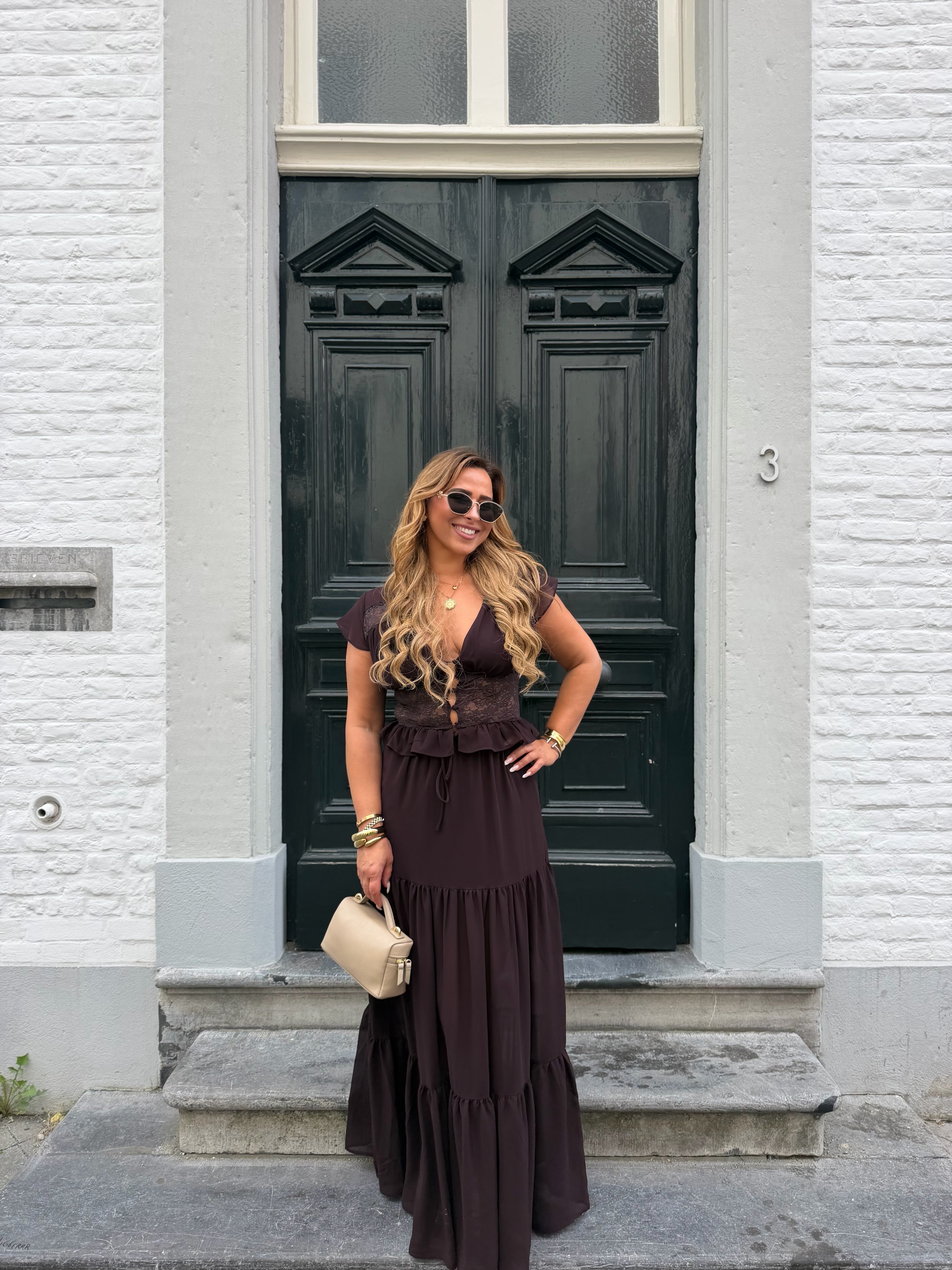 Romance In Florance Top Brown