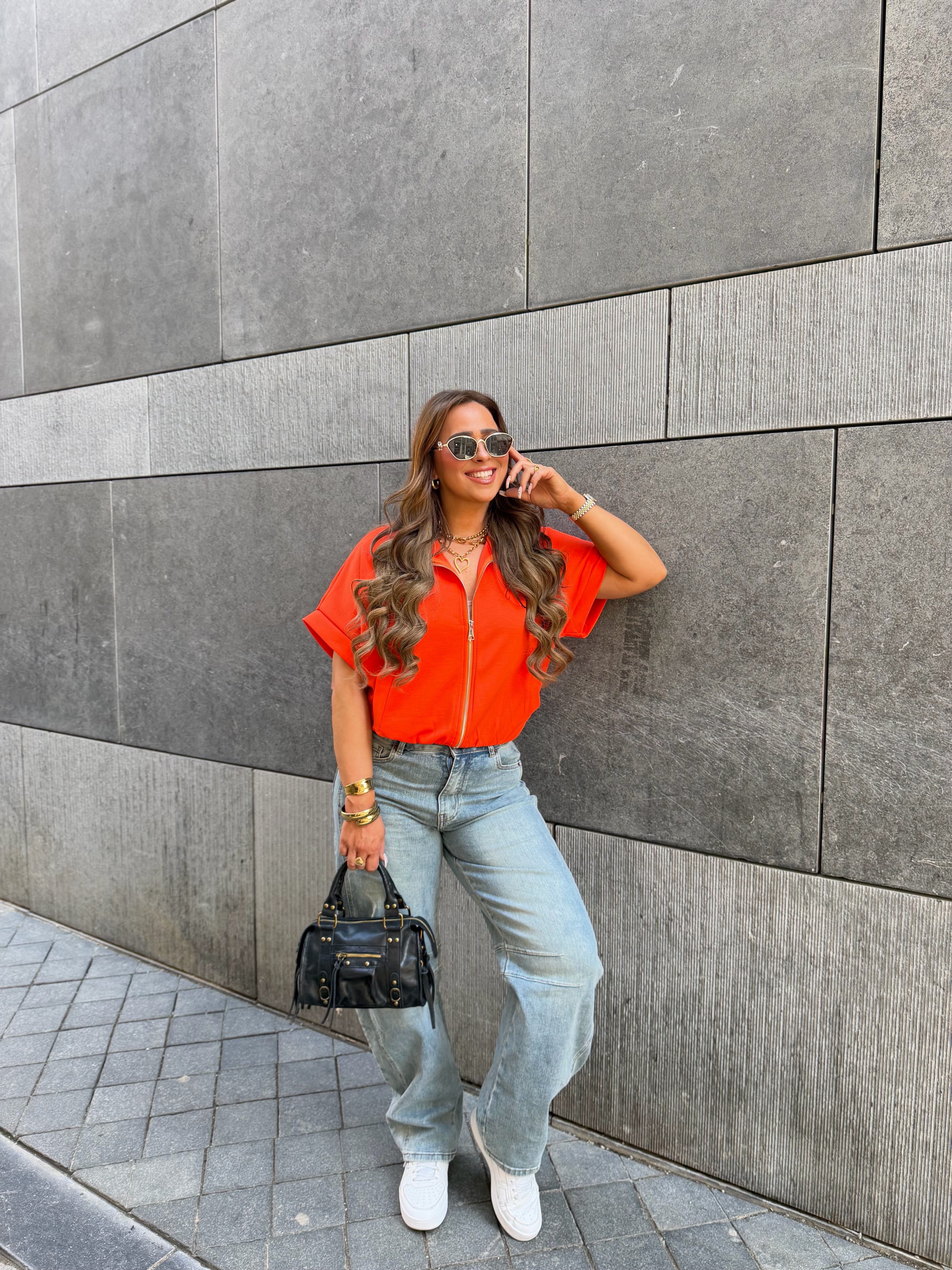 Casual Zipper Orange