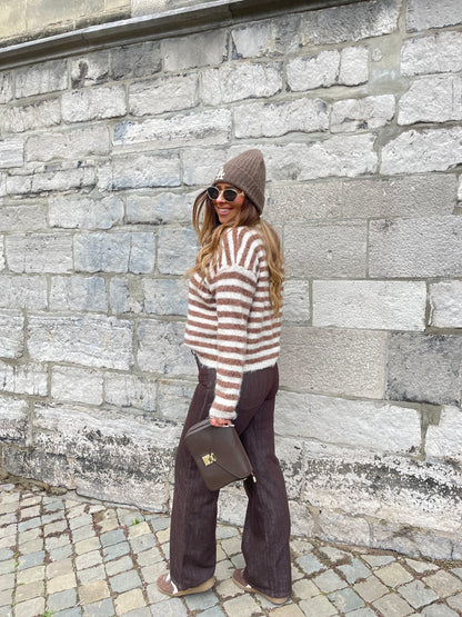 My Heart Stripe Beige - MyBajka