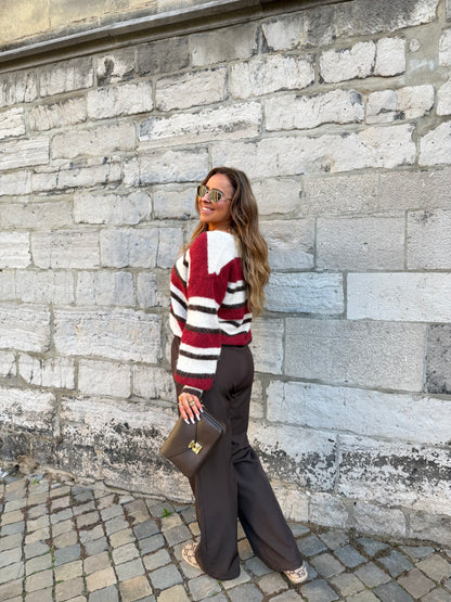 She Is All Around Wine Red