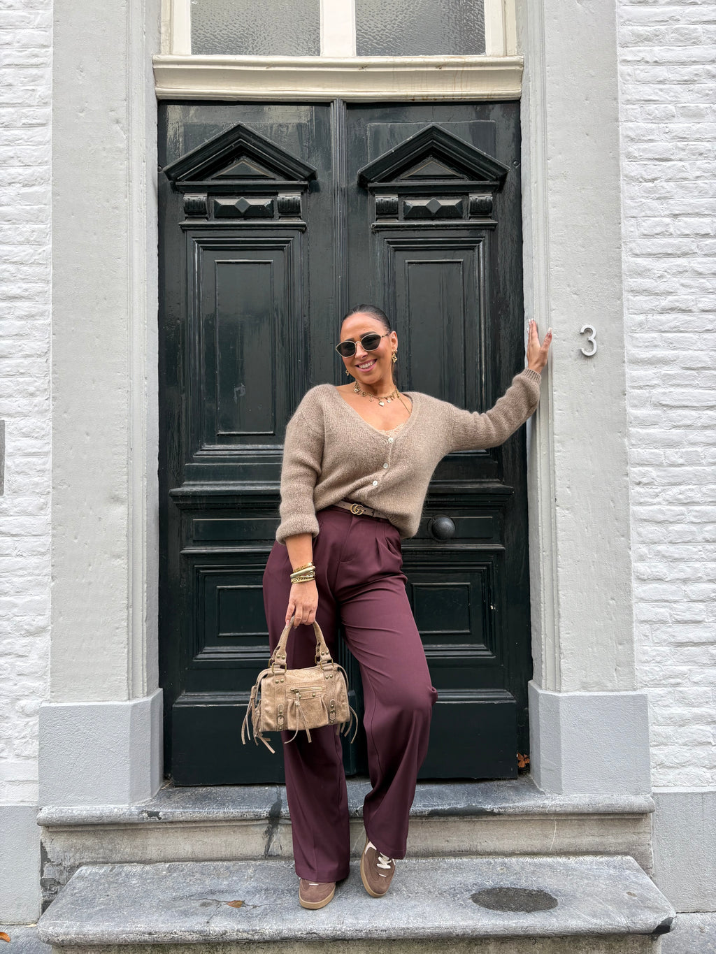 Love The Vibes Cardigan Light Brown