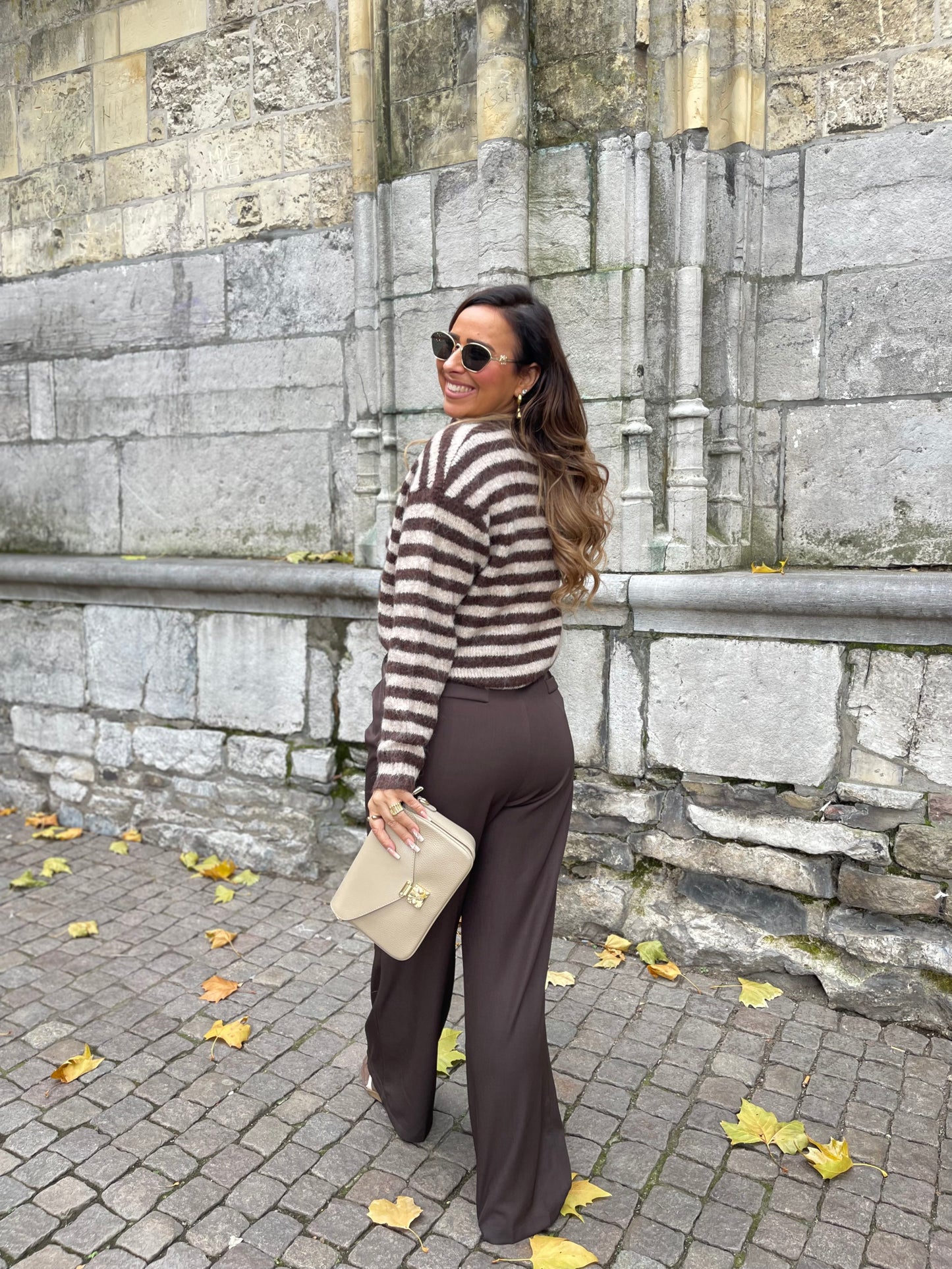 My Heart Stripes Brown