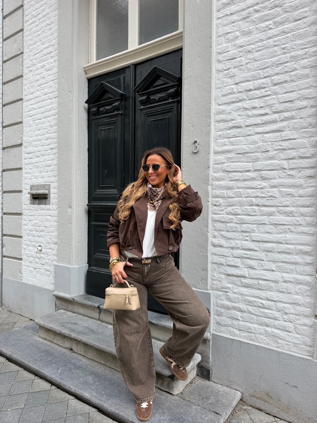 Trenchy Brown Short