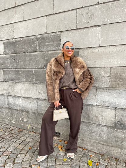 Magical Faux Fur Brown/Taupe