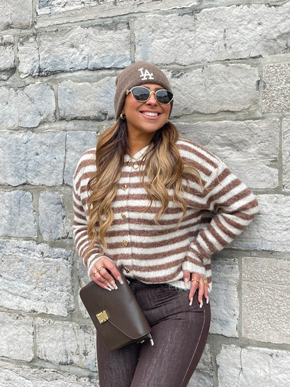 My Heart Stripe Beige - MyBajka