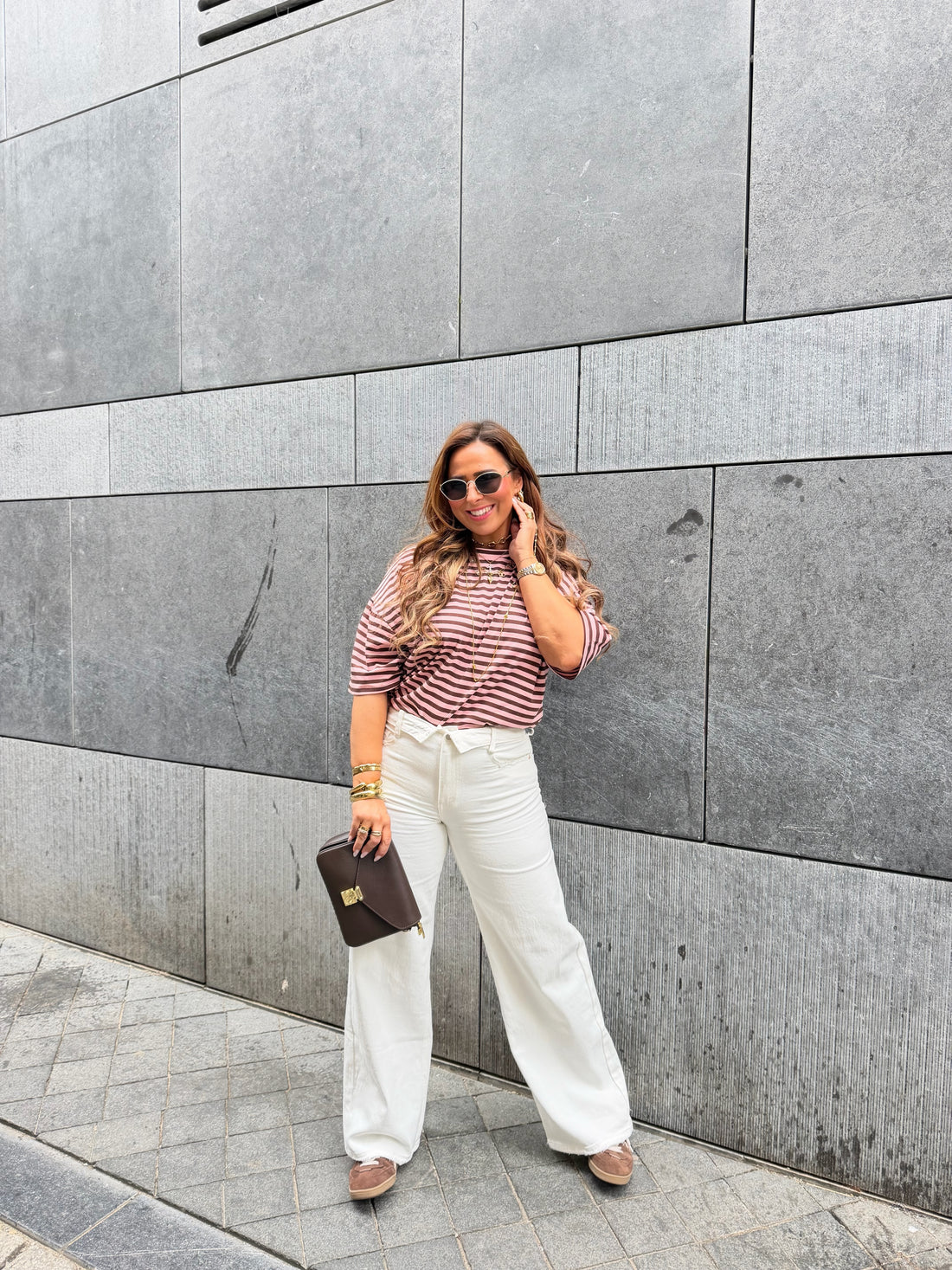 Folded Jeans White